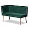 Baxton Studio 47.25 W, 27.75 H, Fabric "100% Polyester", Plywood, MDF, LVL, Foam, Rubber Wood 214-11962-9305-ZORO - alternate 5